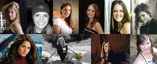 Whitney, Suzy, Kelsey, Sydney, Amy, Alyssa, Jessica, Jerika, Chelsey, Tobey